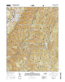 Buena Vista Virginia Current topographic map, 1:24000 scale, 7.5 X 7.5 Minute, Year 2016