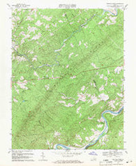 Buffalo Ridge Virginia Historical topographic map, 1:24000 scale, 7.5 X 7.5 Minute, Year 1969