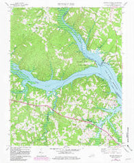 Buffalo Springs Virginia Historical topographic map, 1:24000 scale, 7.5 X 7.5 Minute, Year 1968