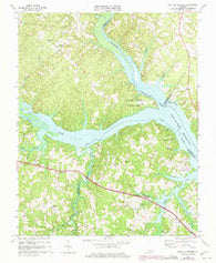 Buffalo Springs Virginia Historical topographic map, 1:24000 scale, 7.5 X 7.5 Minute, Year 1968