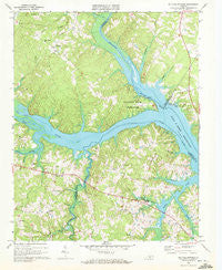 Buffalo Springs Virginia Historical topographic map, 1:24000 scale, 7.5 X 7.5 Minute, Year 1968