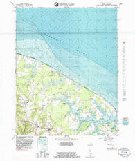 Burgess Virginia Historical topographic map, 1:24000 scale, 7.5 X 7.5 Minute, Year 1968
