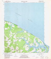 Burgess Virginia Historical topographic map, 1:24000 scale, 7.5 X 7.5 Minute, Year 1968