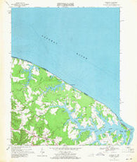 Burgess Virginia Historical topographic map, 1:24000 scale, 7.5 X 7.5 Minute, Year 1968