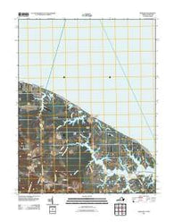 Burgess Virginia Historical topographic map, 1:24000 scale, 7.5 X 7.5 Minute, Year 2011