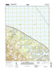 Burgess Virginia Current topographic map, 1:24000 scale, 7.5 X 7.5 Minute, Year 2016