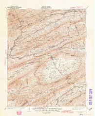 Burkes Garden Virginia Historical topographic map, 1:62500 scale, 15 X 15 Minute, Year 1941