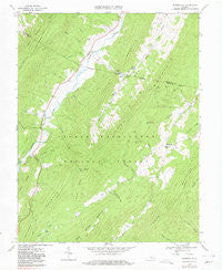 Burnsville Virginia Historical topographic map, 1:24000 scale, 7.5 X 7.5 Minute, Year 1969
