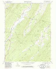 Burnsville Virginia Historical topographic map, 1:24000 scale, 7.5 X 7.5 Minute, Year 1969