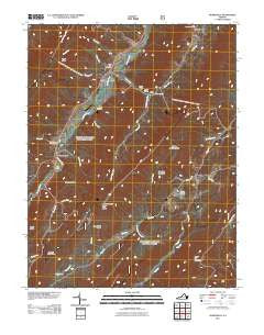 Burnsville Virginia Historical topographic map, 1:24000 scale, 7.5 X 7.5 Minute, Year 2011