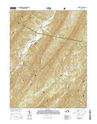 Burnsville Virginia Current topographic map, 1:24000 scale, 7.5 X 7.5 Minute, Year 2016