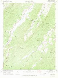 Burnsville Virginia Historical topographic map, 1:24000 scale, 7.5 X 7.5 Minute, Year 1969