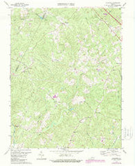 Caledonia Virginia Historical topographic map, 1:24000 scale, 7.5 X 7.5 Minute, Year 1970