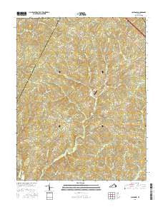 Caledonia Virginia Current topographic map, 1:24000 scale, 7.5 X 7.5 Minute, Year 2016