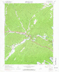 Callaghan Virginia Historical topographic map, 1:24000 scale, 7.5 X 7.5 Minute, Year 1966