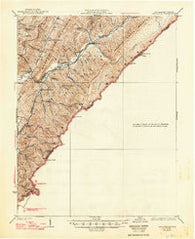 Callaghan Virginia Historical topographic map, 1:62500 scale, 15 X 15 Minute, Year 1923