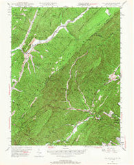 Callaghan Virginia Historical topographic map, 1:62500 scale, 15 X 15 Minute, Year 1946