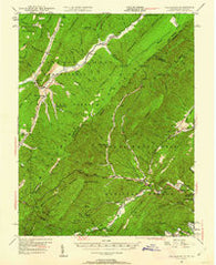 Callaghan Virginia Historical topographic map, 1:62500 scale, 15 X 15 Minute, Year 1946