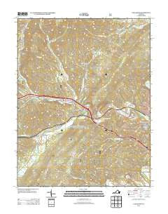 Callaghan Virginia Historical topographic map, 1:24000 scale, 7.5 X 7.5 Minute, Year 2013