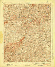 Callands Virginia Historical topographic map, 1:62500 scale, 15 X 15 Minute, Year 1924