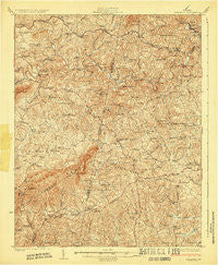Callands Virginia Historical topographic map, 1:62500 scale, 15 X 15 Minute, Year 1924
