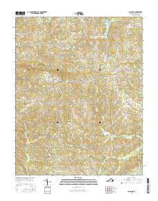Callands Virginia Current topographic map, 1:24000 scale, 7.5 X 7.5 Minute, Year 2016