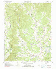 Callaway Virginia Historical topographic map, 1:24000 scale, 7.5 X 7.5 Minute, Year 1963