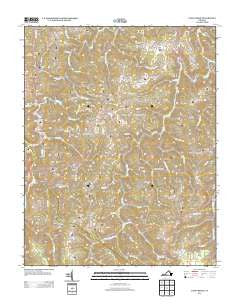 Caney Ridge Virginia Historical topographic map, 1:24000 scale, 7.5 X 7.5 Minute, Year 2013
