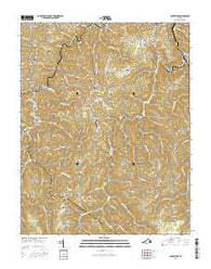 Caney Ridge Virginia Current topographic map, 1:24000 scale, 7.5 X 7.5 Minute, Year 2016