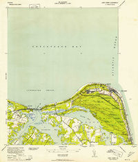 Cape Henry Virginia Historical topographic map, 1:24000 scale, 7.5 X 7.5 Minute, Year 1952