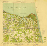 Cape Henry Virginia Historical topographic map, 1:62500 scale, 15 X 15 Minute, Year 1919