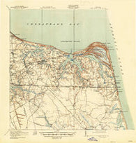 Cape Henry Virginia Historical topographic map, 1:62500 scale, 15 X 15 Minute, Year 1919