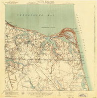 Cape Henry Virginia Historical topographic map, 1:62500 scale, 15 X 15 Minute, Year 1919