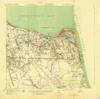 Cape Henry Virginia Historical topographic map, 1:62500 scale, 15 X 15 Minute, Year 1919
