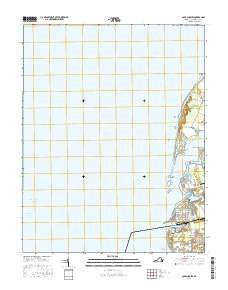 Cape Charles Virginia Current topographic map, 1:24000 scale, 7.5 X 7.5 Minute, Year 2016