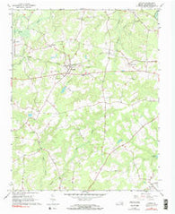 Capron Virginia Historical topographic map, 1:24000 scale, 7.5 X 7.5 Minute, Year 1966