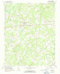 Capron Virginia Historical topographic map, 1:24000 scale, 7.5 X 7.5 Minute, Year 1966