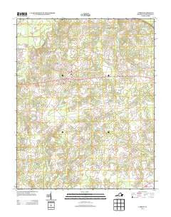 Capron Virginia Historical topographic map, 1:24000 scale, 7.5 X 7.5 Minute, Year 2013