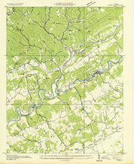 Carbo Virginia Historical topographic map, 1:24000 scale, 7.5 X 7.5 Minute, Year 1934