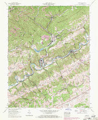 Carbo Virginia Historical topographic map, 1:24000 scale, 7.5 X 7.5 Minute, Year 1958