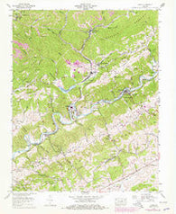 Carbo Virginia Historical topographic map, 1:24000 scale, 7.5 X 7.5 Minute, Year 1958
