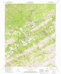 Carbo Virginia Historical topographic map, 1:24000 scale, 7.5 X 7.5 Minute, Year 1958