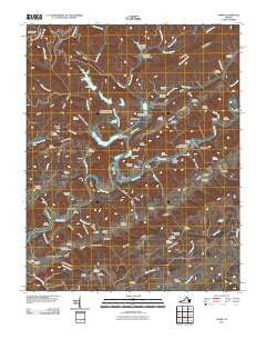 Carbo Virginia Historical topographic map, 1:24000 scale, 7.5 X 7.5 Minute, Year 2011