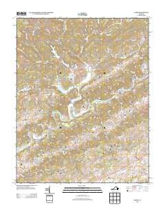 Carbo Virginia Historical topographic map, 1:24000 scale, 7.5 X 7.5 Minute, Year 2013