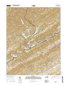 Carbo Virginia Current topographic map, 1:24000 scale, 7.5 X 7.5 Minute, Year 2016