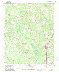 Carson Virginia Historical topographic map, 1:24000 scale, 7.5 X 7.5 Minute, Year 1969