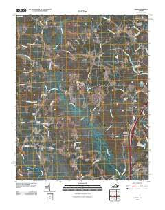 Carson Virginia Historical topographic map, 1:24000 scale, 7.5 X 7.5 Minute, Year 2010