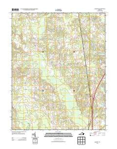 Carson Virginia Historical topographic map, 1:24000 scale, 7.5 X 7.5 Minute, Year 2013