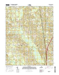 Carson Virginia Current topographic map, 1:24000 scale, 7.5 X 7.5 Minute, Year 2016