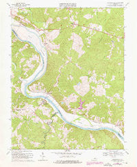 Cartersville Virginia Historical topographic map, 1:24000 scale, 7.5 X 7.5 Minute, Year 1969